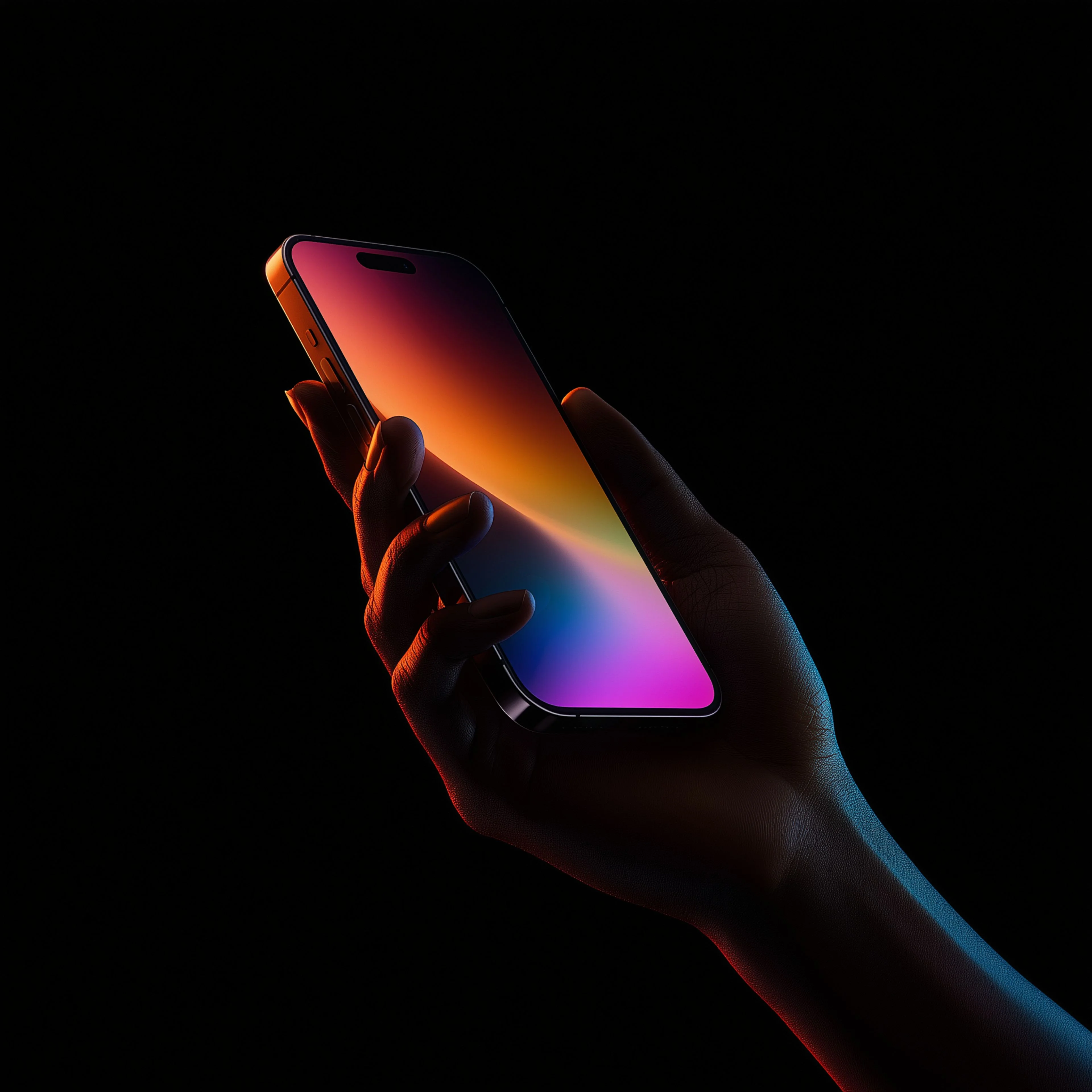 Person holding smartphone with AI-powered application — representing practical everyday AI tools for business